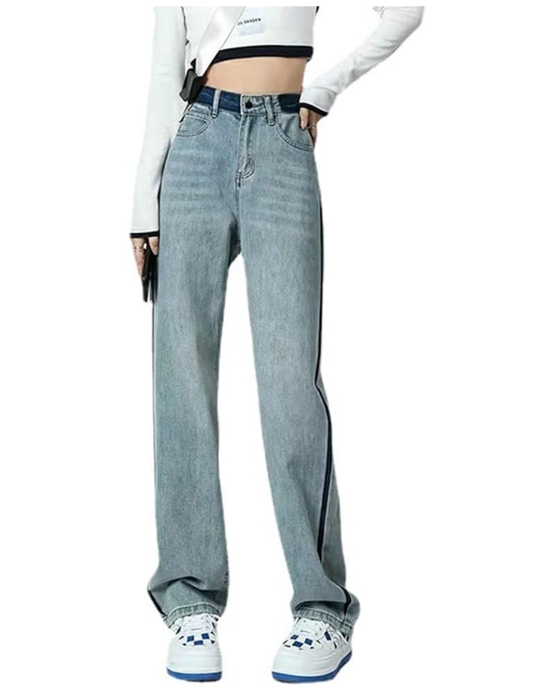 Women's Jeans Regular Relaxed Fit Straight Leg High Waisted Trendy Vintage Boyfriend Juniors Mom Fit Jeans Y-blue $13.99 Jeans