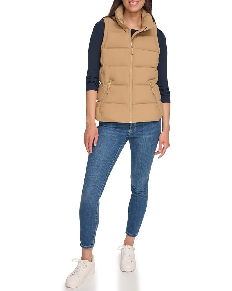 Zip-Up Vest Camel $35.75 Vests