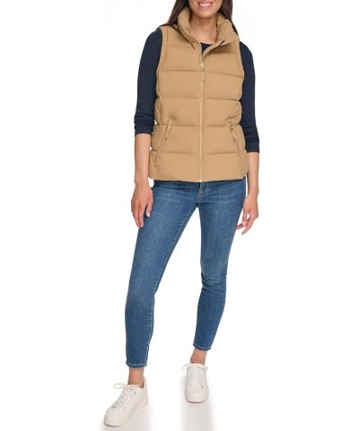 Zip-Up Vest Camel $35.75 Vests