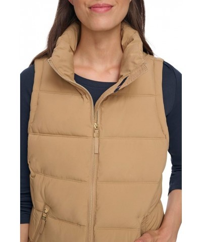 Zip-Up Vest Camel $35.75 Vests