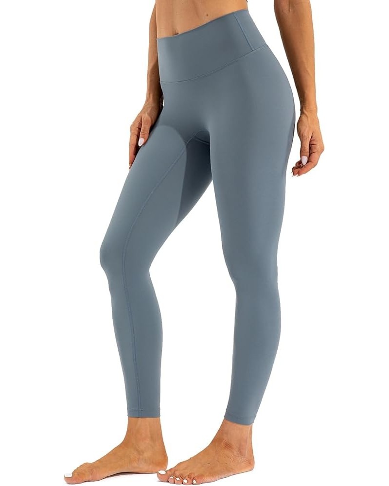 Women's All Day Soft Yoga Leggings 23"/ 25"/ 28" - No Front Seam Workout Active Legging for Women 25" Mid Rise Blue Gray $13....