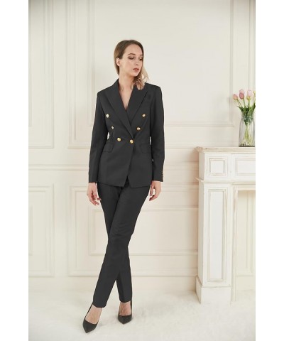 Women's Blazer Suits 2 Piece Solid Work Pant Suit for Women Business Office Lady Suits Sets （(Blazer+Pants） Blue $27.93 Suits