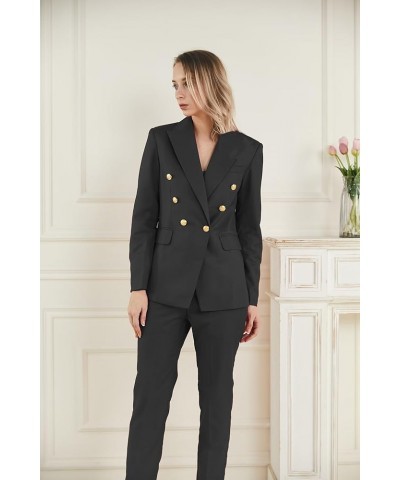 Women's Blazer Suits 2 Piece Solid Work Pant Suit for Women Business Office Lady Suits Sets （(Blazer+Pants） Blue $27.93 Suits