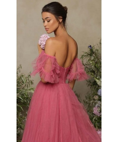 Off Shoulder Tulle Ball Gown Long Puffy Short Sleeve Prom Dresses Sweetheart Ball Gown Formal Dress for Women Black $45.45 Ot...