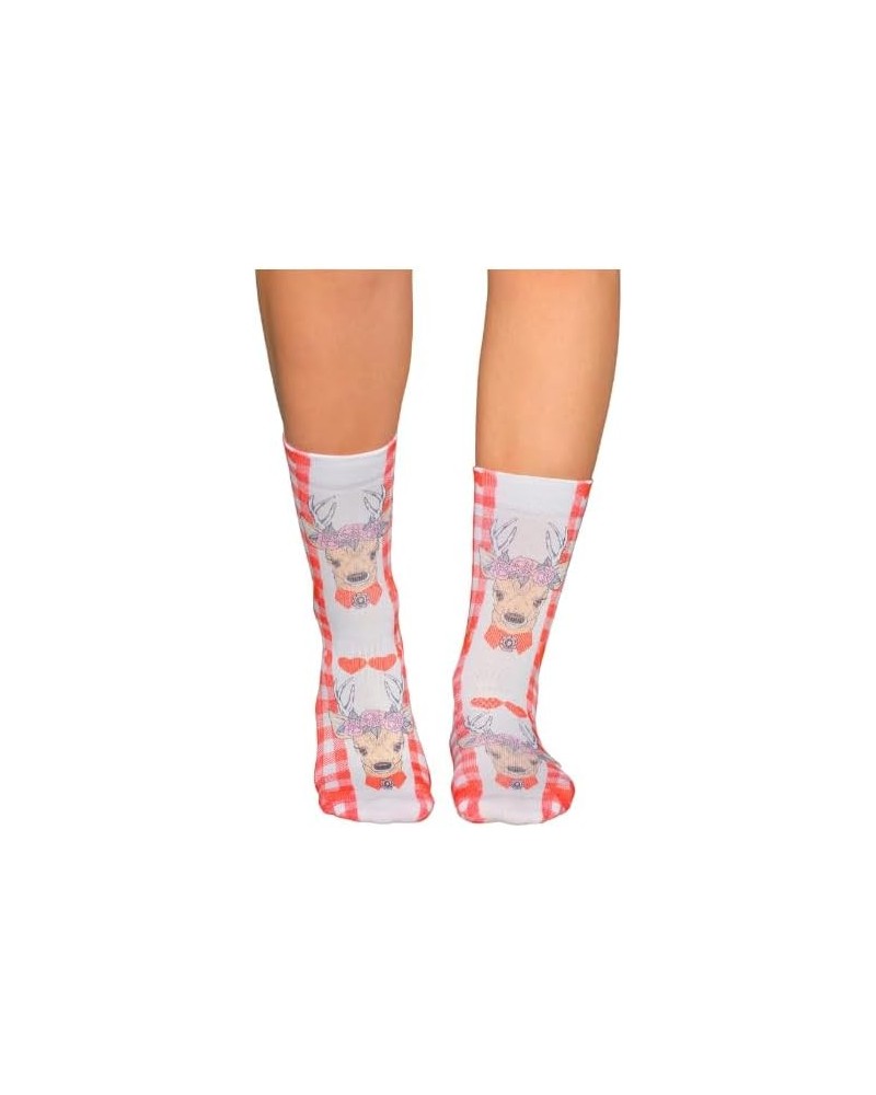 Premium Calf-Length Women's Socks - Uniquely Patterned, Colorful, and Stylishly Fun October Love $9.15 Activewear