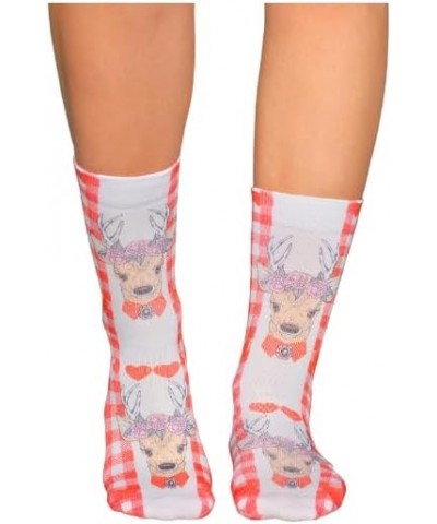 Premium Calf-Length Women's Socks - Uniquely Patterned, Colorful, and Stylishly Fun October Love $9.15 Activewear