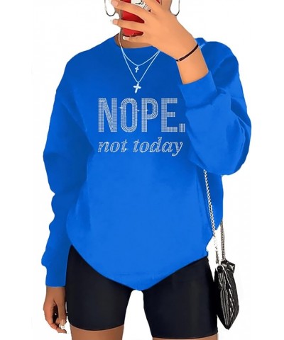 Blessed Bling Rhinestone Sweatshirt Women Vintage Black Girl Afro Girl Christian Faith Pullover Tops Not Today-blue $13.02 Ho...