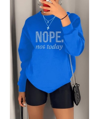 Blessed Bling Rhinestone Sweatshirt Women Vintage Black Girl Afro Girl Christian Faith Pullover Tops Not Today-blue $13.02 Ho...