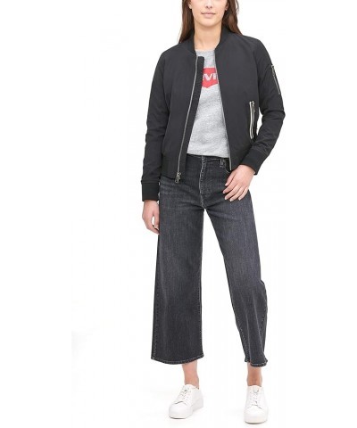 Women's Melanie Newport Bomber Jacket (Regular & Plus Size) Black $20.13 Jackets