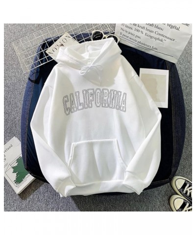 Women's Hoodie Cute Patterns Kawaii Print Pullover Basic Loose Hooded Pocket Long Sleeve Tops Shirts Hoodies White-30 $4.38 H...