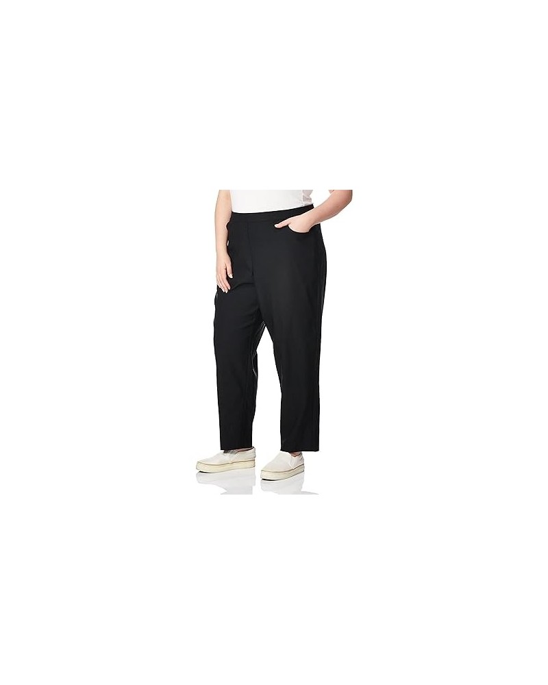 womens Petiteclassic Allure Fit Proportioned With Elastic Comfort Waistband Casual Pants, Black, 6 Petite US 24 Black $12.96 ...