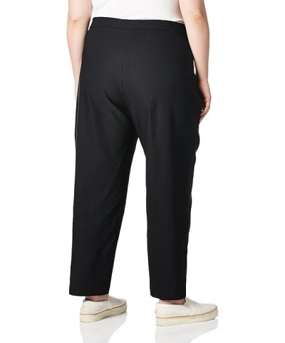 womens Petiteclassic Allure Fit Proportioned With Elastic Comfort Waistband Casual Pants, Black, 6 Petite US 24 Black $12.96 ...