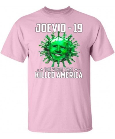 T-Shirt joevid-19 The Virus That Killed America Joe Biden President libtard Tyrant authoritarian Black $12.50 T-Shirts