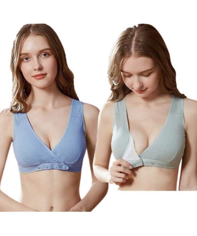 Upgrade Adjustable Front Closure Bras for Women, Freedom Comfort Seamless Padded Bra for (A-D) Cup 2 Pack Style 1 $12.18 Ling...