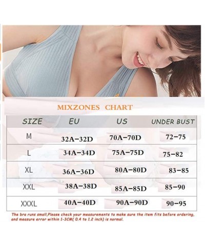 Upgrade Adjustable Front Closure Bras for Women, Freedom Comfort Seamless Padded Bra for (A-D) Cup 2 Pack Style 1 $12.18 Ling...