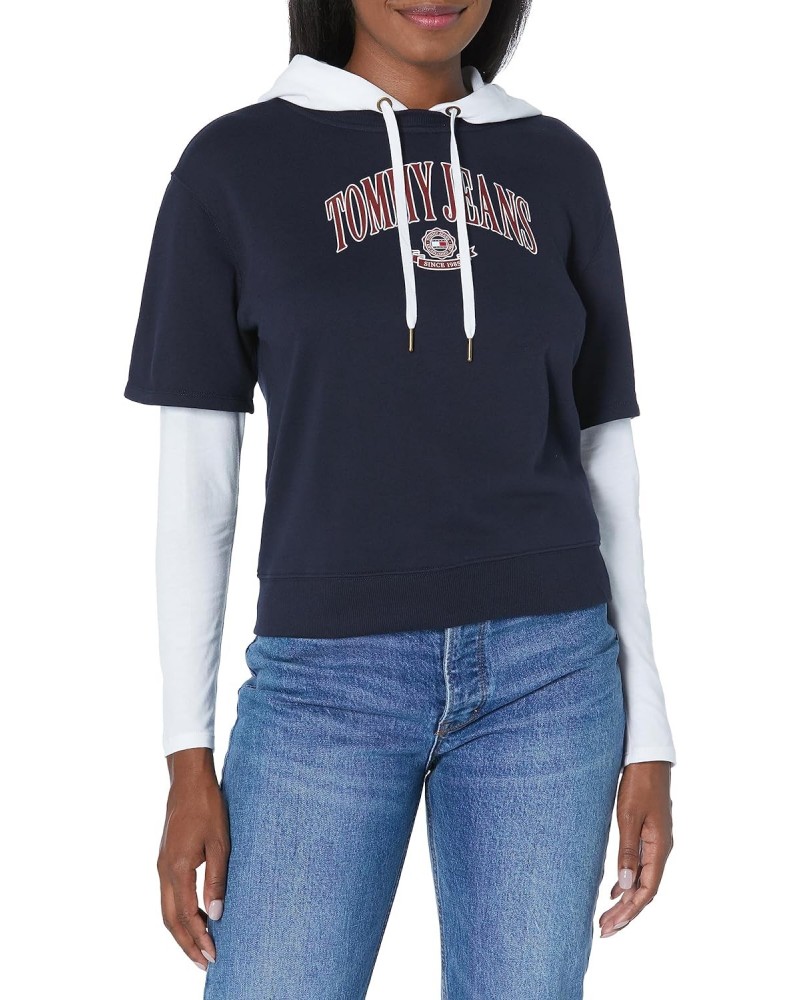 Women's Casual Logo 2fer Hoodie Sweatshirt, Sky Captain, Small $15.25 Hoodies & Sweatshirts