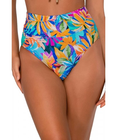 Women's Standard Hannah Foldover High Waist Swimsuit Bikini Bottom Alegria $29.25 Swimsuits