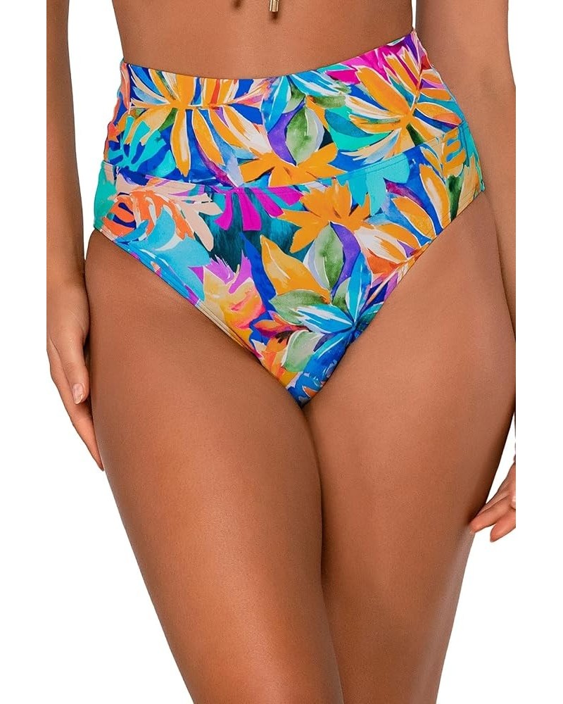 Women's Standard Hannah Foldover High Waist Swimsuit Bikini Bottom Alegria $29.25 Swimsuits