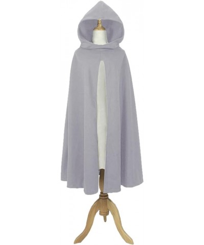 Women Gothic Hooded Open Front Poncho Cape Coat Outwear Jacket Cloak 01lightgrey $24.01 Coats