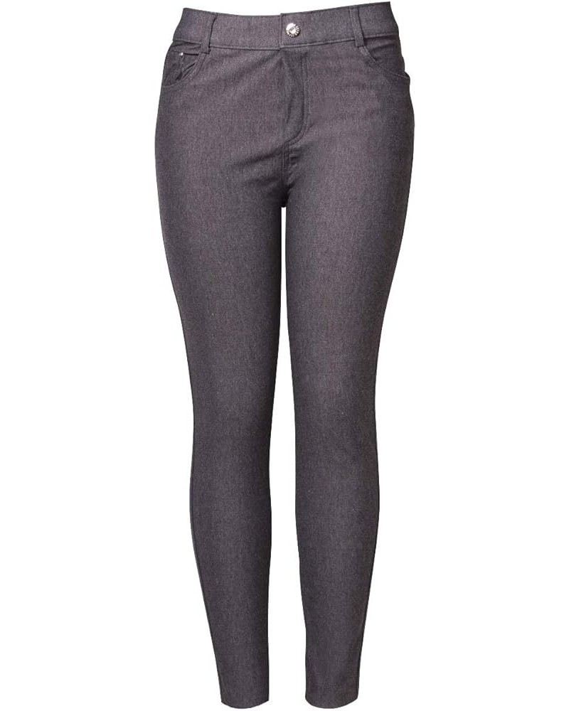 Women's Basic Five Pocket Stretch Jegging Tights Pants Grey $8.83 Leggings