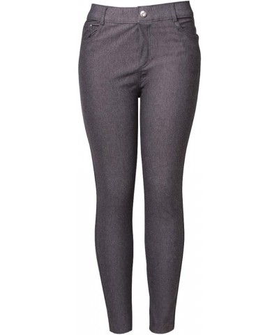 Women's Basic Five Pocket Stretch Jegging Tights Pants Grey $8.83 Leggings