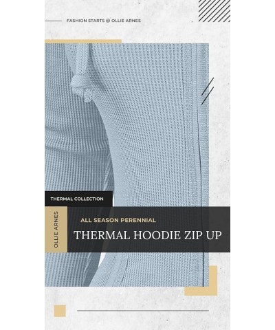 Women's Thermal Long Hoodie Zip Up Jacket Sweater Tops Thermal_oatmeal $11.75 Hoodies & Sweatshirts