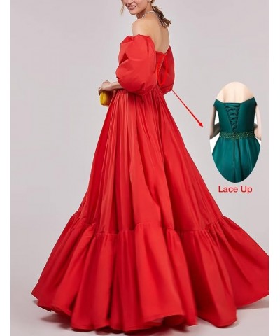 Puffy Sleeves Prom Dresses Long Ball Gown Off Shoulder Evening Gowns for Women Formal Wedding Dresses for Bride Black $36.08 ...