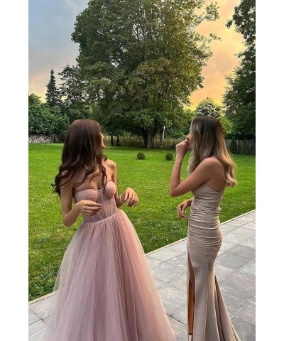 Elegant Tulle Short Prom Dresses for Teens Ball Gown Corset Homecoming Dresses Tea Length Formal Cocktail Dress Champagne $26...