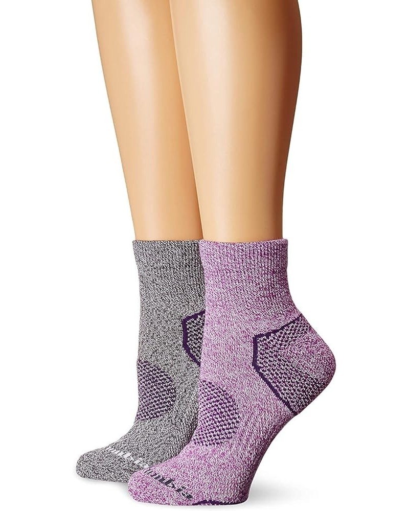 Balance Point™ Walking Quarter 2-Pack Bright Plum/Grey $10.70 Activewear