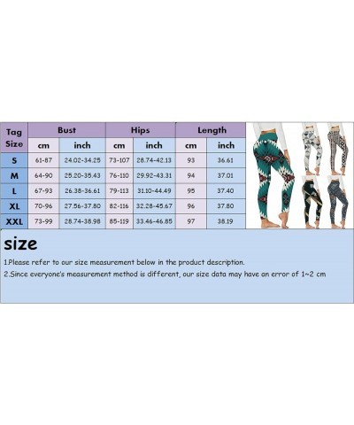 Women's Printed Leggings High Waist Stretch Soft Comfort Elastic Jeggings Patterned Yoga Pants for Hiking Workout S7-black $5...