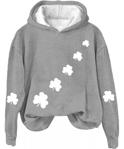 St Patricks Day Hoodies for Women St Patrick Day Shirt Plus Size St Patty's Day Shirt Teacher Sales Clearance Grey-1 $11.15 H...