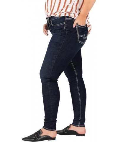 Women's Plus Size Suki Mid Rise Skinny Jeans Clean Dark Rinse $24.94 Jeans