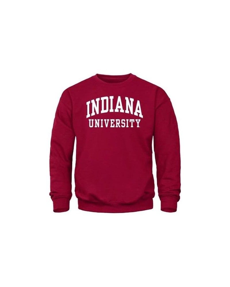 Crewneck Sweatshirt for College, Classic Logo, Color, Adult Unisex X-Large Indiana Hoosiers - Cardinal $25.41 Sweatshirts