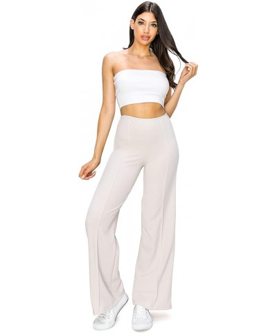 Women's Regular Waist Casual Pants 3562C Nude $18.35 Pants