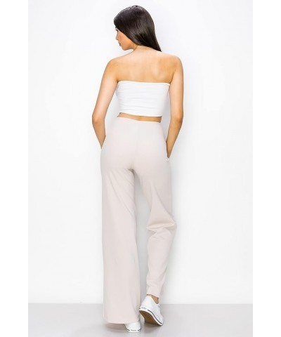 Women's Regular Waist Casual Pants 3562C Nude $18.35 Pants