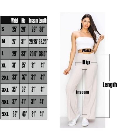 Women's Regular Waist Casual Pants 3562C Nude $18.35 Pants