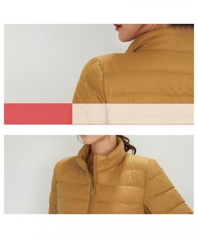 Winter Coats for Women Women Warm Lightweight Jacket Hooded Windproof Winter Coat Winter Slim Coats A3-yellow $10.75 Coats