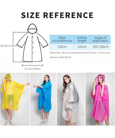 Waterproof EVA Rain Cape Raincoat Reusable Windproof Jacket Rain Coat Women Hiking Riding Rainwear Poncho (Color : Pink) Blue...