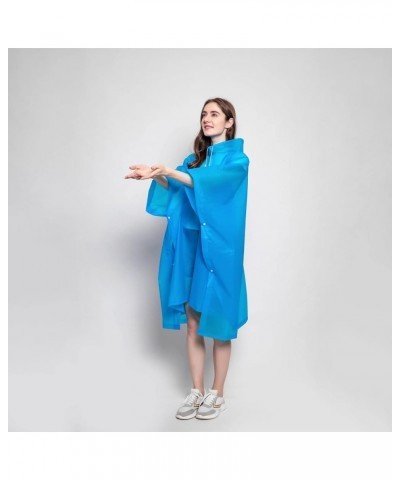 Waterproof EVA Rain Cape Raincoat Reusable Windproof Jacket Rain Coat Women Hiking Riding Rainwear Poncho (Color : Pink) Blue...