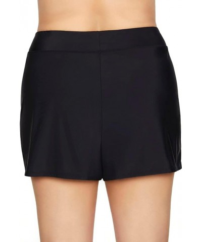 Shape Solver Women's Swimwear Solid Swim Short Swim Bottom Separate Black $30.08 Swimsuits