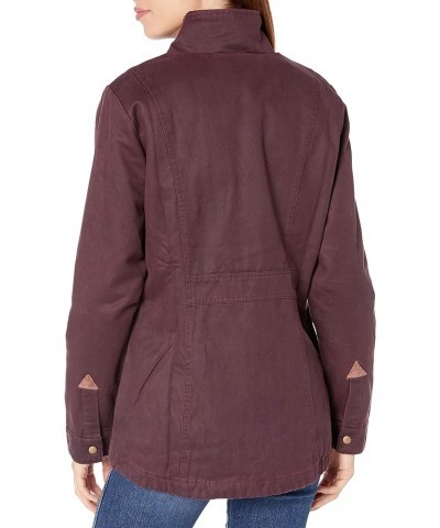 Women's Saddle Country Shirt Jacket Rusty Maroon $37.04 Jackets