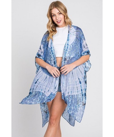 Bohemian Versatile Open Shawl Cardigan Cover Up - Lightweight Casual Sheer Beach Long Kimono, Tie Dye Poncho, Vest Kimono Car...