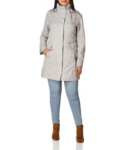 Women's Packable Hooded Rain Jacket with Bow Pearl $52.79 Jackets