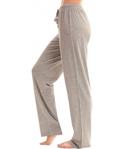 Womens Pajama Pants Plaid Printed Wide Leg Lounge Pants Drawstring Casual Soft Comfy Sleep Bottoms With Pockets 5-gray $8.79 ...