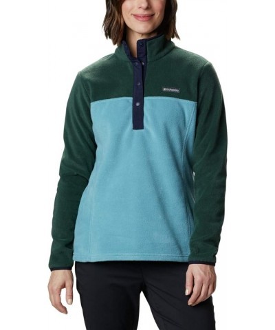 Women's Benton Springs Half Snap Pullover Spruce/Canyon Blue $20.50 Sweaters