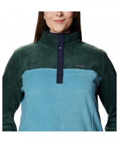 Women's Benton Springs Half Snap Pullover Spruce/Canyon Blue $20.50 Sweaters