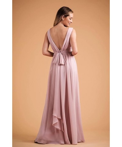 V Neck Bridesmaid Dresses Chiffon with Pleated Prom Dress A Line Formal Evening Dress for Women with Slit,R09 Turquoise $39.9...