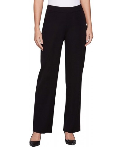 Business Women Pants - Classic Workwear Wrinkle Resistant Professional Ladies Pants Black Wide Leg Pant $72.23 Pants