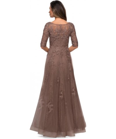 Elegant Lace Mother of The Bride Dresses for Women Formal with Sleeves Pink $42.07 Dresses