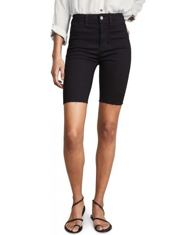 Womens High Rise Denim Bermuda Shorts Clean Black $9.24 Shorts